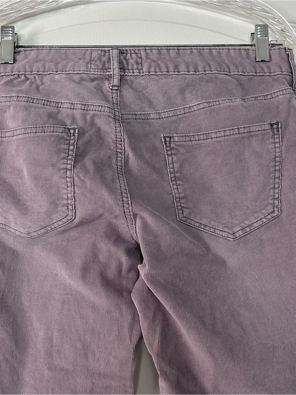 Pilcro Straight Leg Low Rise Corduroy Pants Muted Lavender Size 29